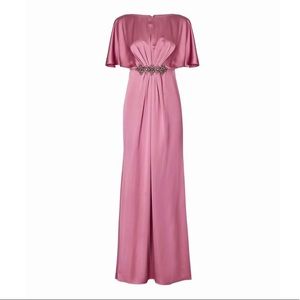 NWT Adrianna papell draped cape long dress